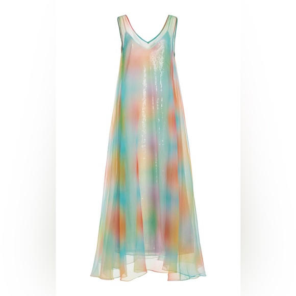 STAUD Samantha Sequin Multi Aura Maxi Dress - Picture 8 of 10